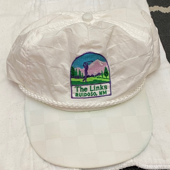 Classic White Golf Cap with Embroidered Logo - Picture 1 of 5